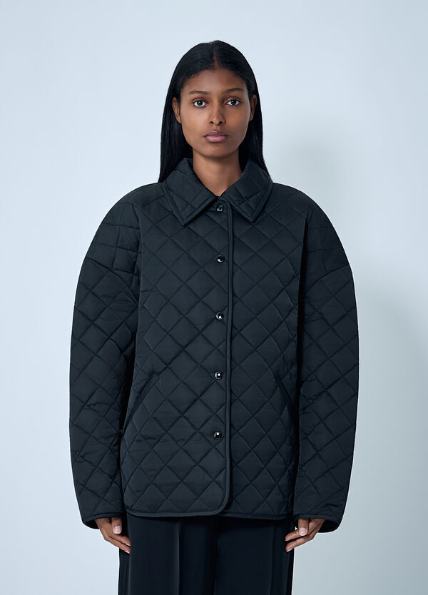 TOTEME Quilted Jacket Black tot0262021